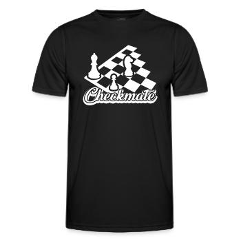Chess Chess Checkmate - Men's Functional T-Shirt - black - Front - AI Model Male 178 dark (178cm)