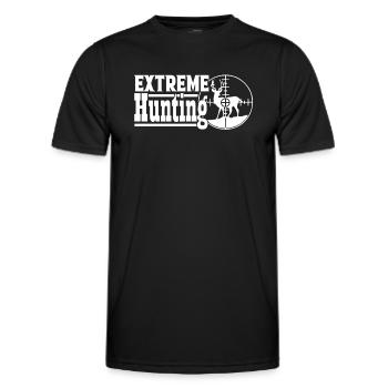 Hunting Extreme Hunting - Men's Functional T-Shirt - black - Front - AI Model Male 178 dark (178cm)