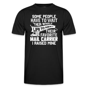 Mail Carrier Proud Parent Of A Mail Carrier - Men's Functional T-Shirt - black - Front - AI Model Male 178 dark (178cm)