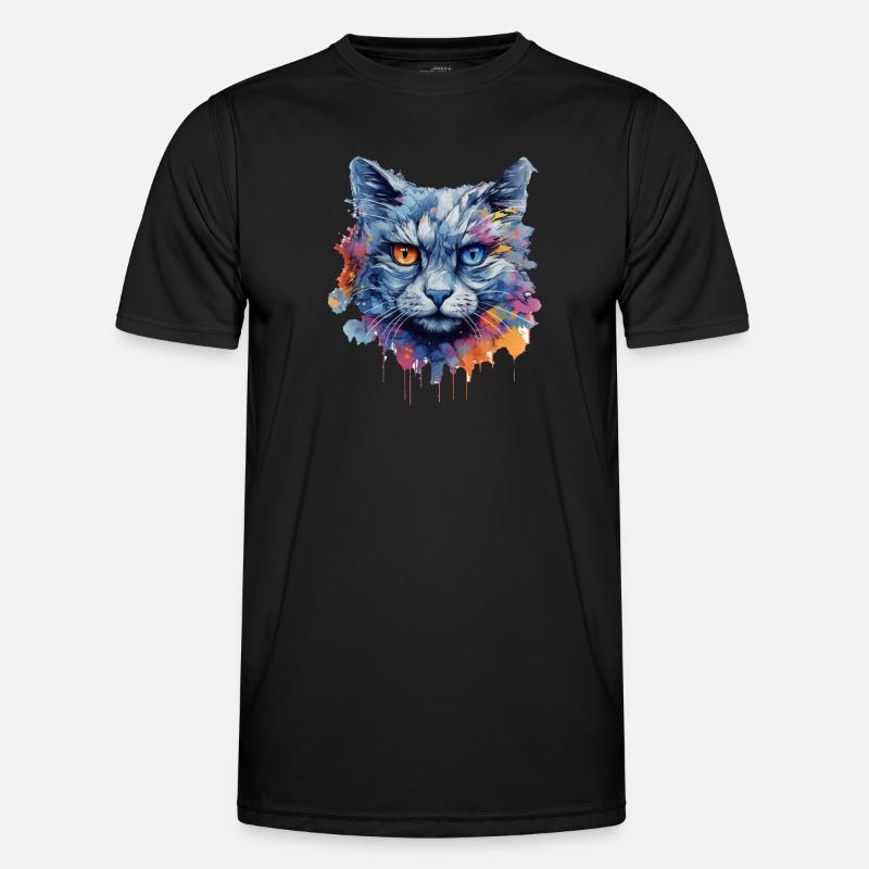 Cat - Men's Functional T-Shirt - black