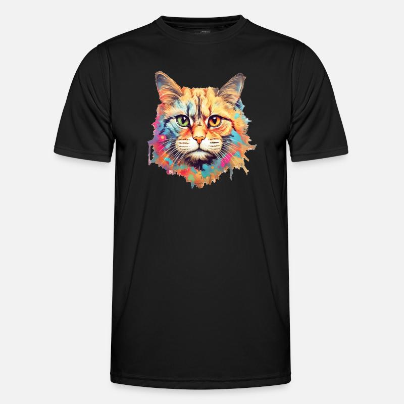 Cat - Men's Functional T-Shirt - black