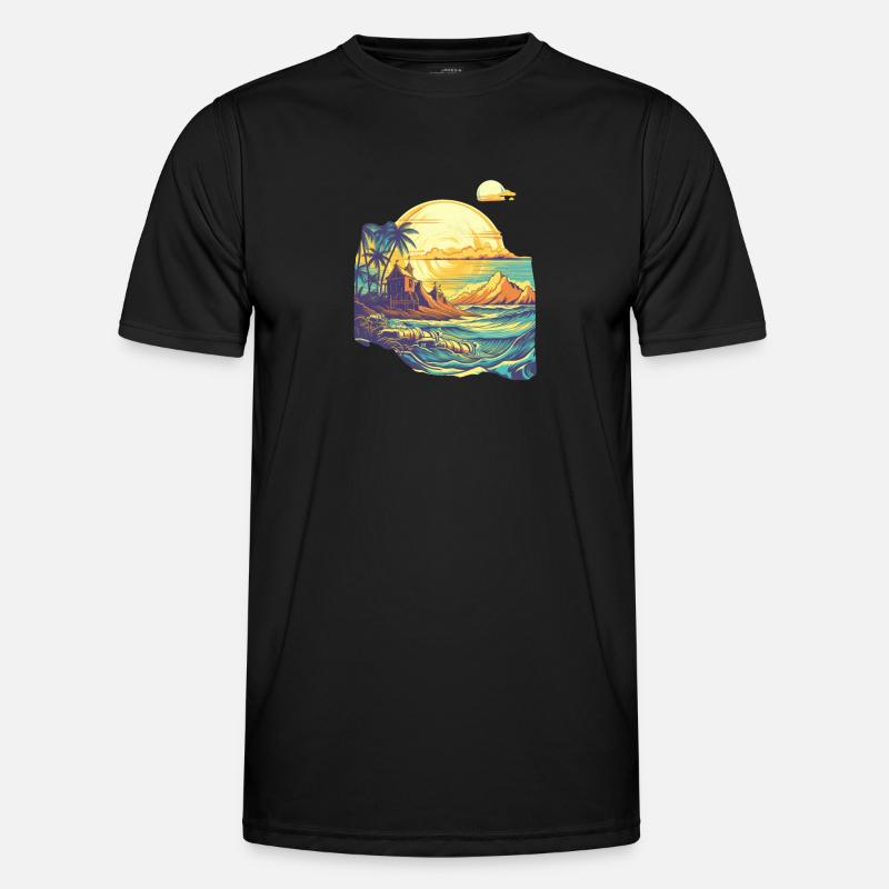 Strand Männer Funktions-T-Shirt