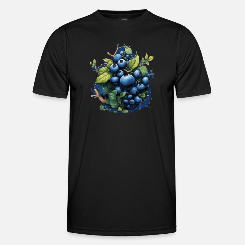 Blaubeere Männer Funktions-T-Shirt