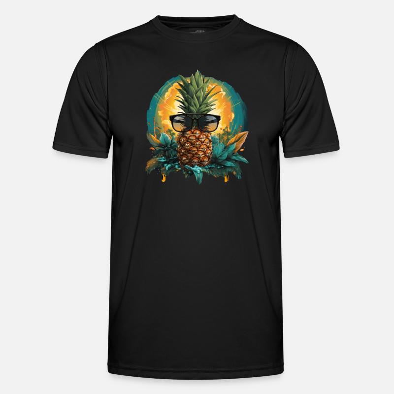 Pineapple - Men's Functional T-Shirt - black