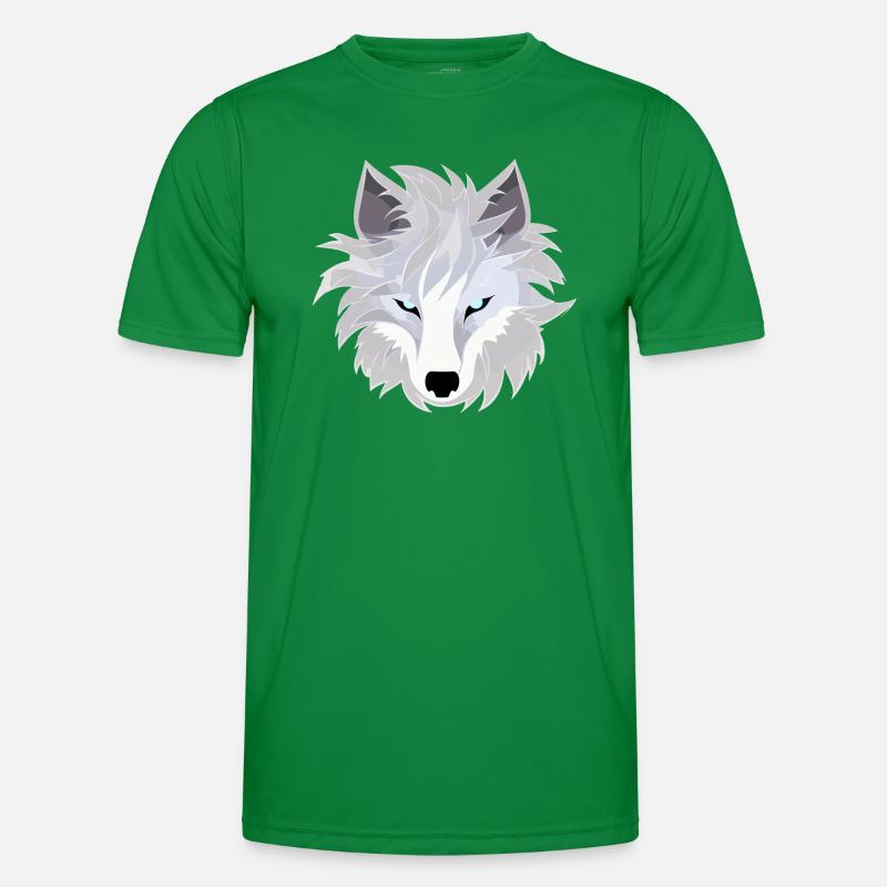 Wolf - Illustration Männer Funktions-T-Shirt