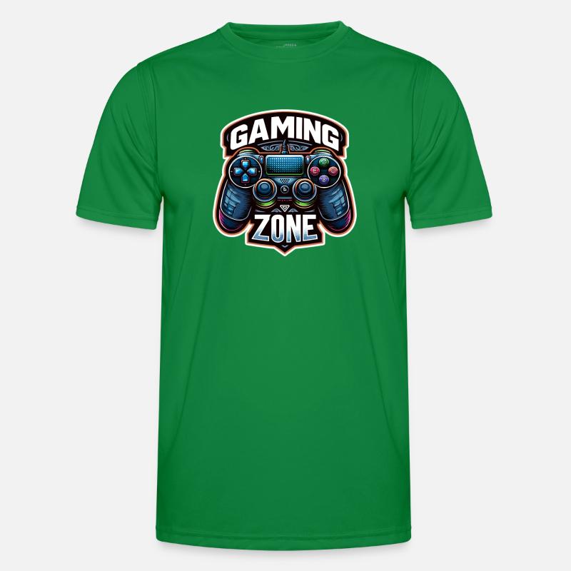 Gaming Zone - Controller Illustration Men's Functional T-Shirt