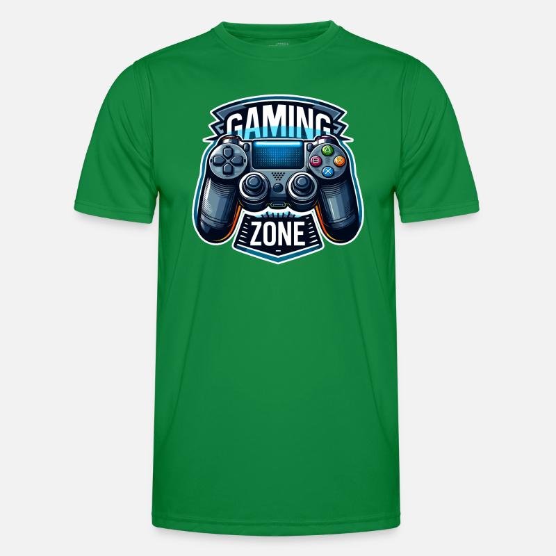 Gaming Zone - Controller Illustration Männer Funktions-T-Shirt