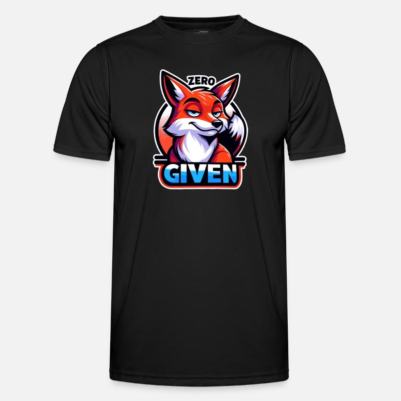 Zero Given - Fox Illustration - Men's Functional T-Shirt - black