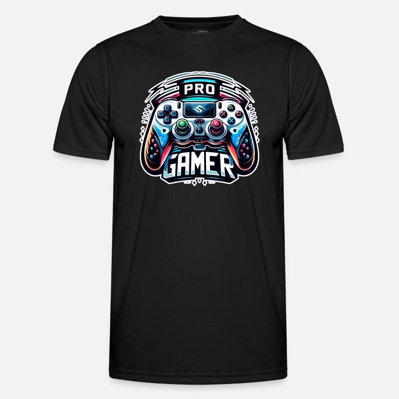 Pro Gamer - Controller Illustration - Men's Functional T-Shirt - black