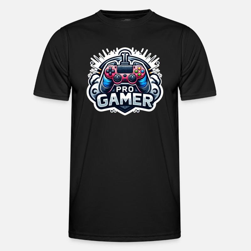 Pro Gamer - Controller Illustration - Men's Functional T-Shirt - black