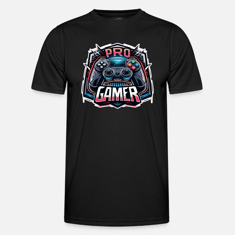 Pro Gamer - Controller Illustration - Men's Functional T-Shirt - black