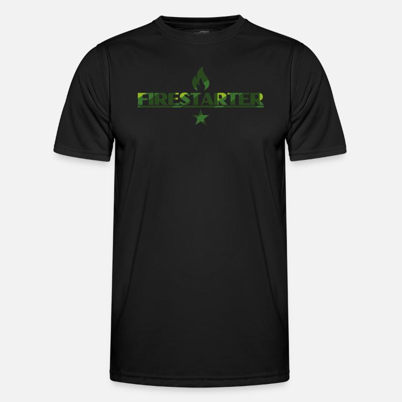 Bushcraft - Firestarter Männer Funktions-T-Shirt