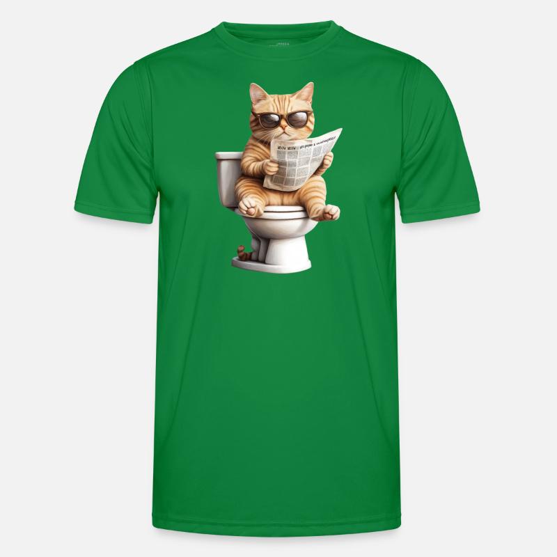 Drôle de chat chat propriétaire de chat Loo Cat Pet T-shirt sport Homme