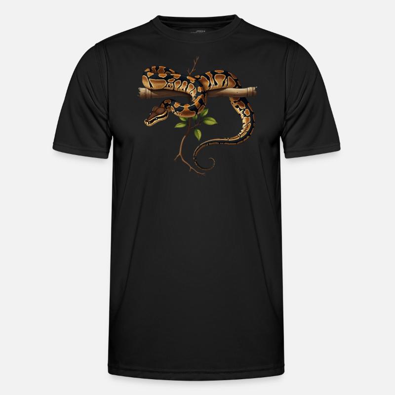 Königspython Schlangen Liebhaber Terrarium Python Männer Funktions-T-Shirt