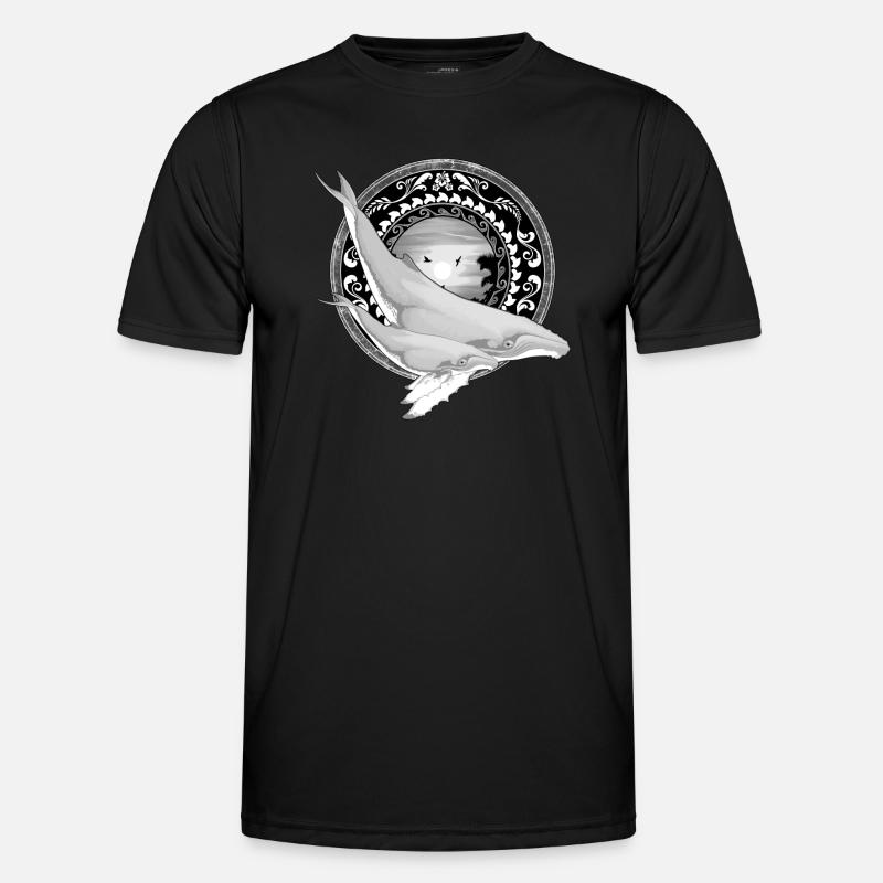 Humpback Whale Hawaiian Men's Functional T-Shirt