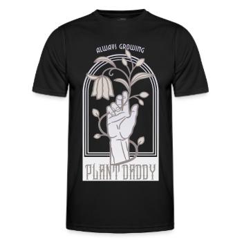 Plant Daddy - Männer Funktions-T-Shirt - Schwarz - Vorne - AI Model Male 178 dark (178cm)