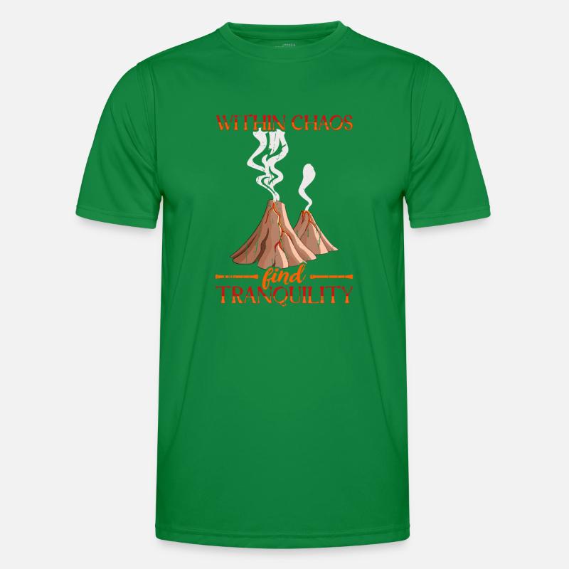 Within chaos, find tranquility - Volcano Men's Functional T-Shirt
