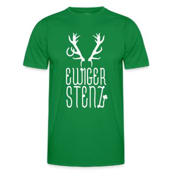 Ewiger Stenz - Männer Funktions-T-Shirt - Kelly Green - Vorne - AI Model Male 178 dark (178cm)