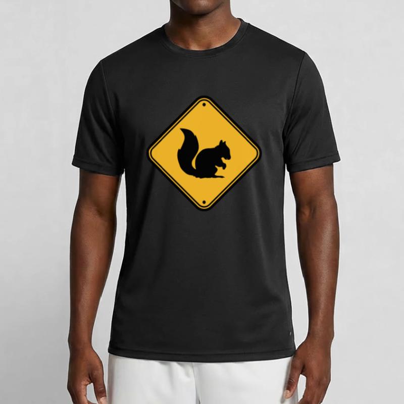 warning sign shield caution zone caution Men's Functional T-Shirt
