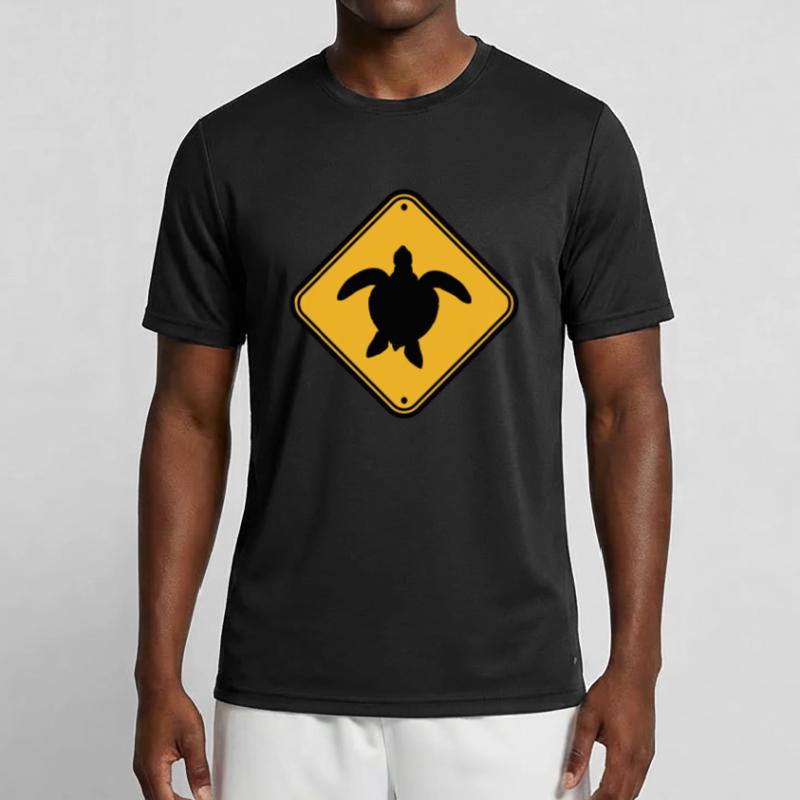 Shield zone warning caution note beware of wastes Men's Functional T-Shirt