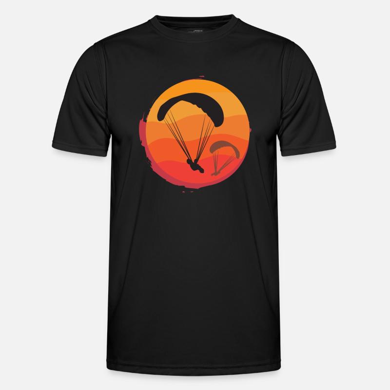 Paragliding paraglider gift idea - Men's Functional T-Shirt - black