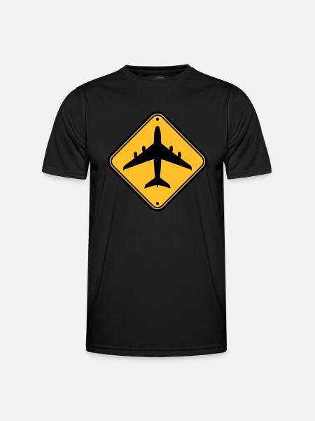 Shield Airplane Zone - Men's Functional T-Shirt - black