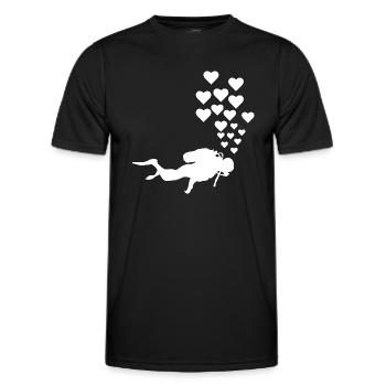 Diving Dive plonger - T-shirt sport Homme - noir - Devant - AI Model Male 178 dark (178cm)