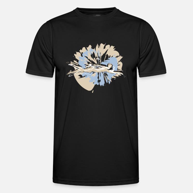 Valentinstag Schwimmer beim Wettkampf Männer Funktions-T-Shirt
