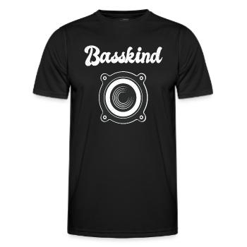 Basskind Rave, Techno Club EDM Trance Festival - Männer Funktions-T-Shirt - Schwarz - Vorne - AI Model Male 178 dark (178cm)