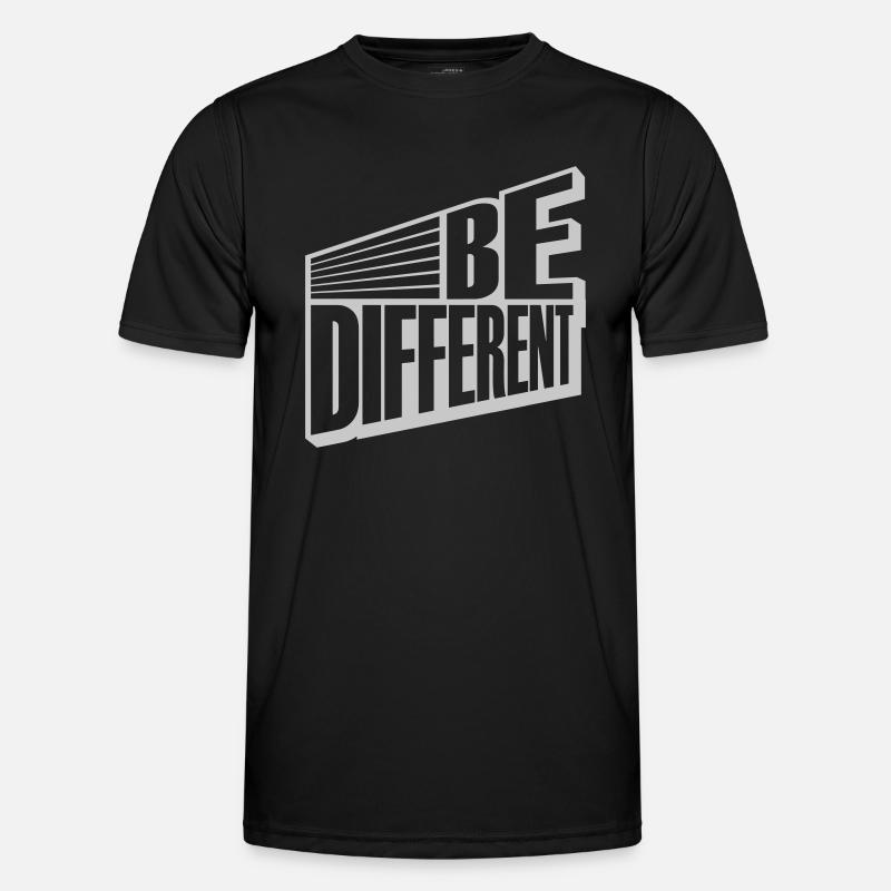 Be different Logo Design - Men's Functional T-Shirt - black