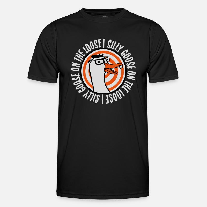 goose on the loose - Men's Functional T-Shirt - black