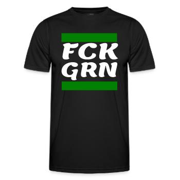 Gegen die Grünen - Männer Funktions-T-Shirt - Schwarz - Vorne - AI Model Male 178 dark (178cm)