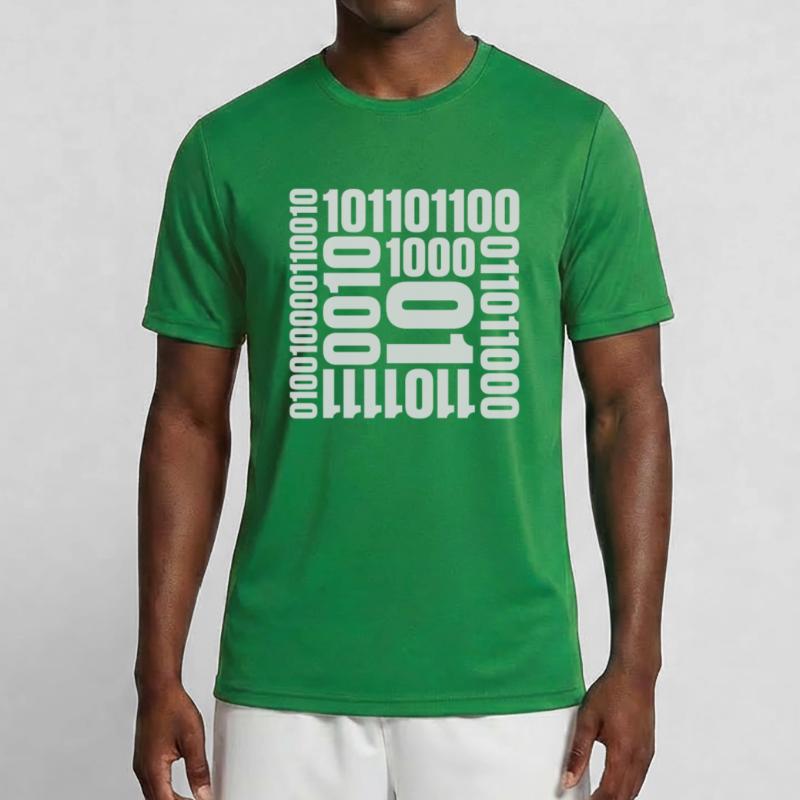 Langage de programme de code binaire T-shirt sport Homme