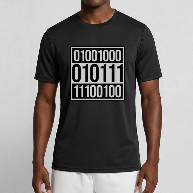 Binary Code Program Language Men's Functional T-Shirt