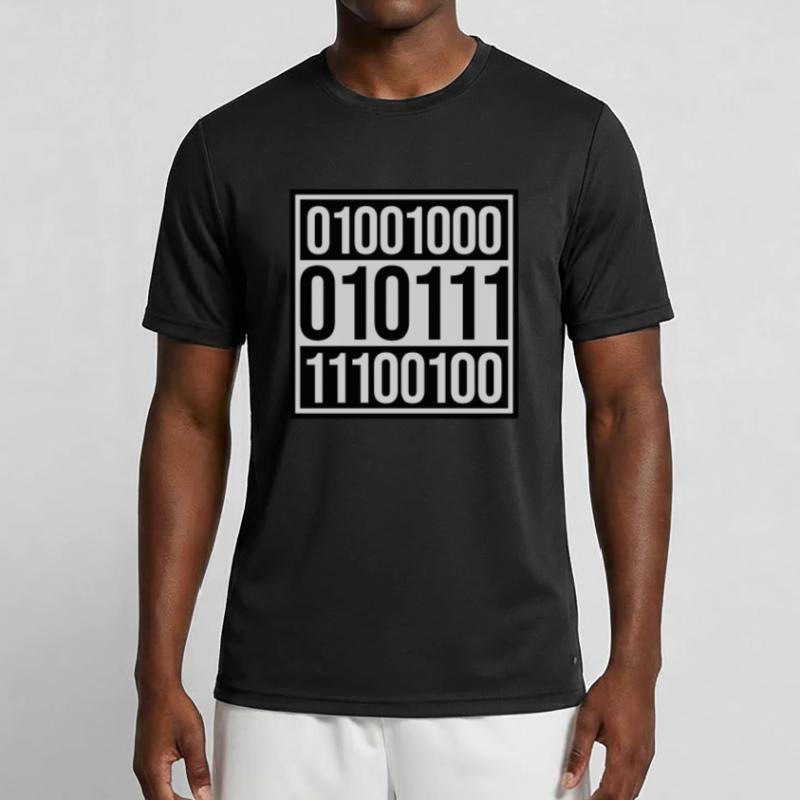 Langage de programme de code binaire T-shirt sport Homme