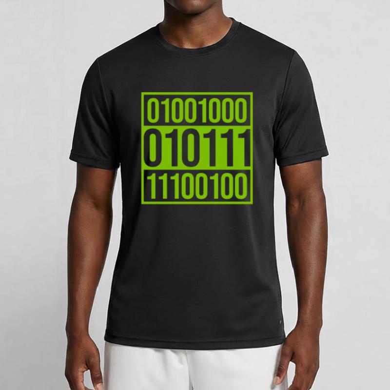 Langage de programme de code binaire T-shirt sport Homme