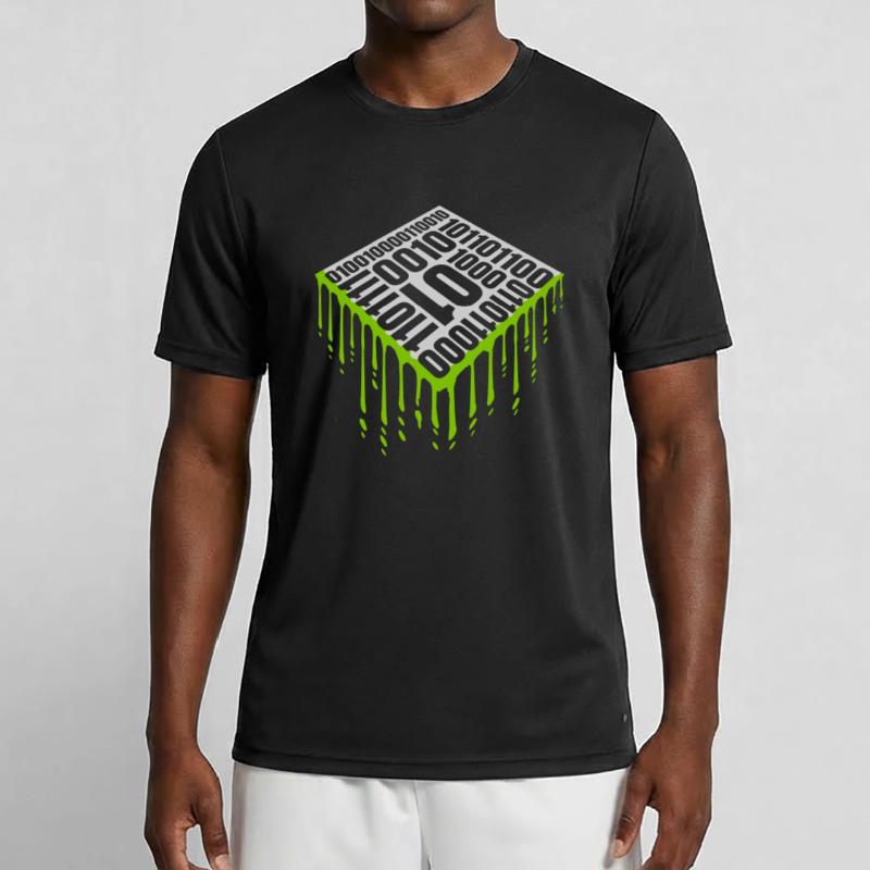 Binary Code Program Language Men's Functional T-Shirt