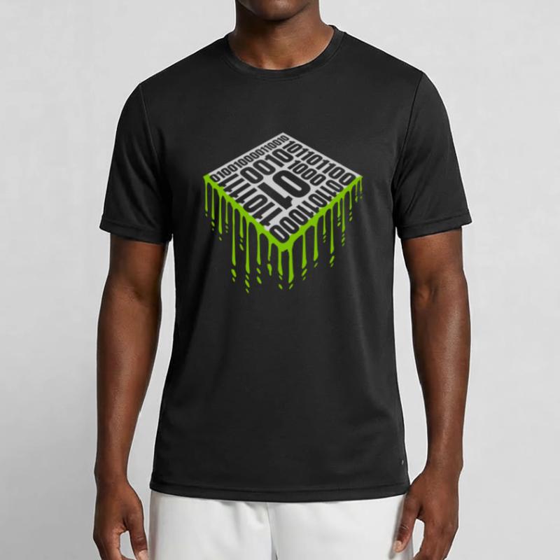 Langage de programme de code binaire T-shirt sport Homme