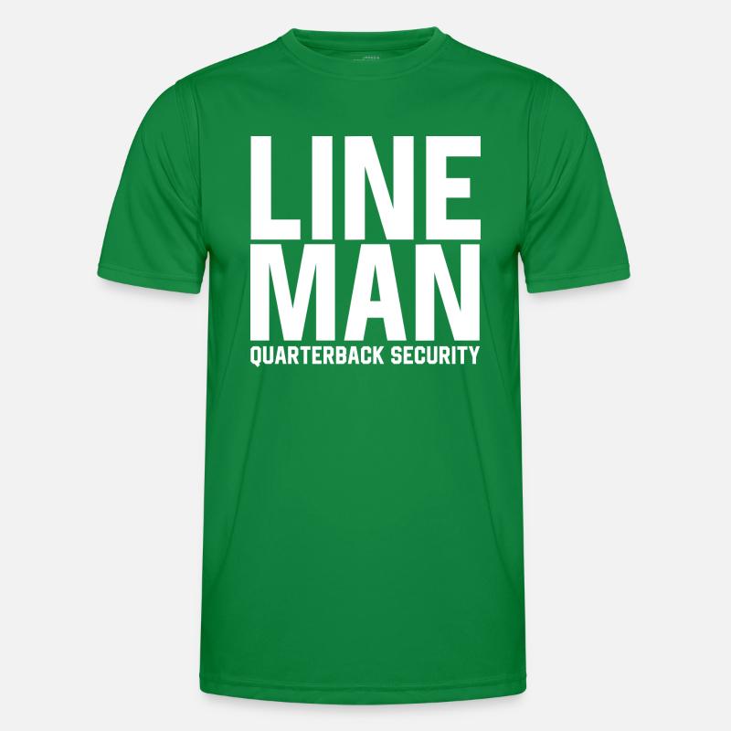 Lineman Quarterback Security Men's Functional T-Shirt
