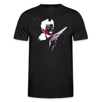Western Lady - Männer Funktions-T-Shirt - Schwarz - Vorne - AI Model Male 178 dark (178cm)