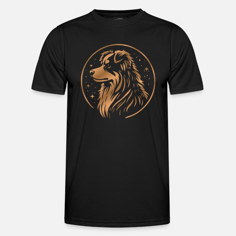 Dream Dog Aussie Copper - Men's Functional T-Shirt - black