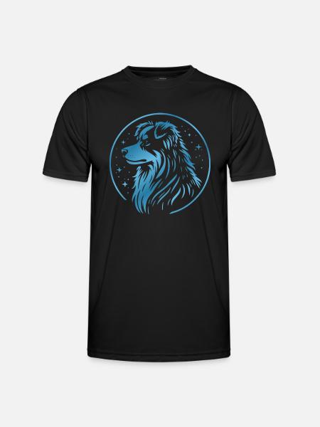 Dream dog Aussie blue - Men's Functional T-Shirt - black
