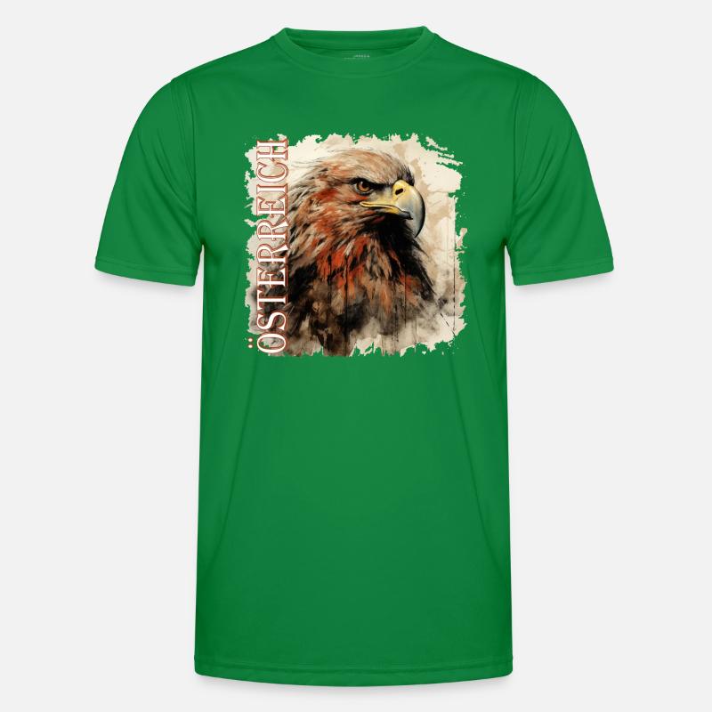 Austria with Art Eagle, Gift Austria Men's Functional T-Shirt