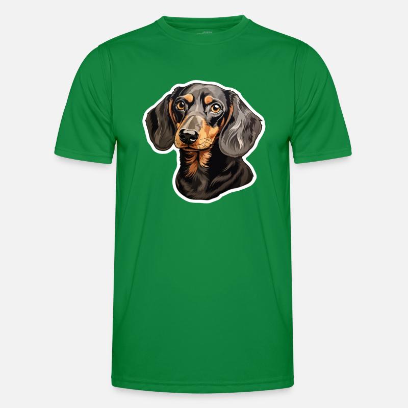 Dackel oder Dachshund Männer Funktions-T-Shirt