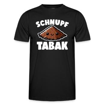 Schnupftabak Priis Schnupftabak Dose - Männer Funktions-T-Shirt - Schwarz - Vorne - AI Model Male 178 dark (178cm)