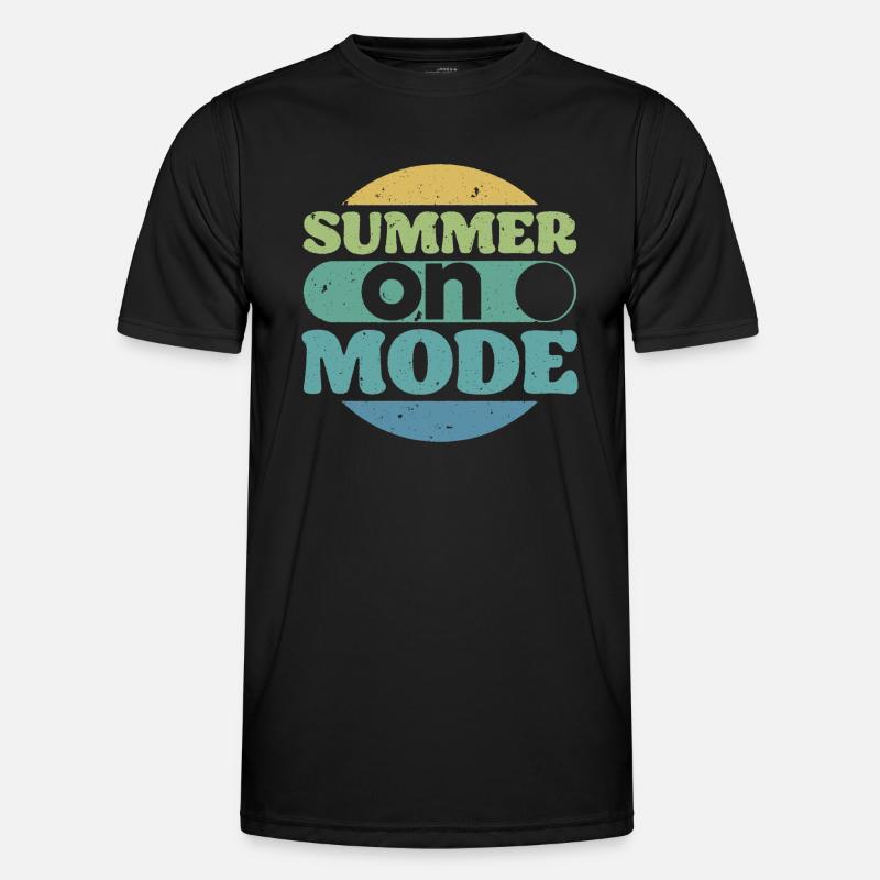 Summer Mode On retro - Men's Functional T-Shirt - black