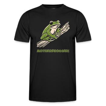 Baumfrosch 2024 3 - Männer Funktions-T-Shirt - Schwarz - Vorne - AI Model Male 178 dark (178cm)