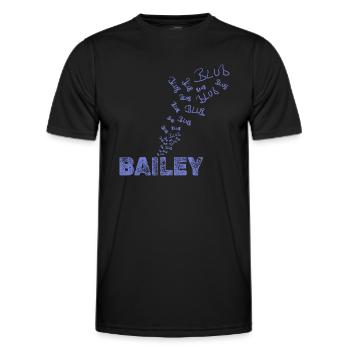 Segeln Bailey - Männer Funktions-T-Shirt - Schwarz - Vorne - AI Model Male 178 dark (178cm)