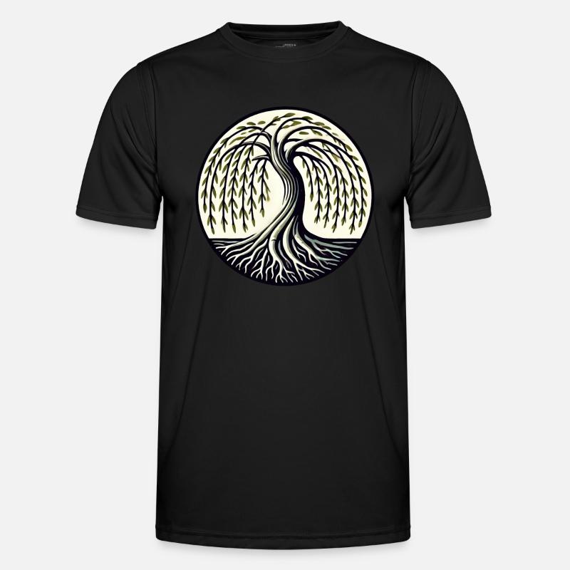 Weeping Willow - Men's Functional T-Shirt - black