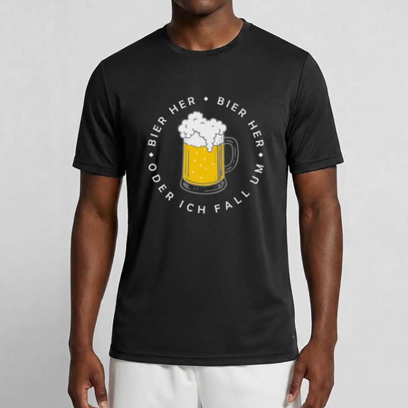 Bees here - Oder ich fall um! Men's Functional T-Shirt